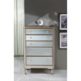 thumbnail image 2 of Elegant Decor Contempo 5 Drawer Mirrored Chest in Hand Rubbed Antique Gold, 2 of 3