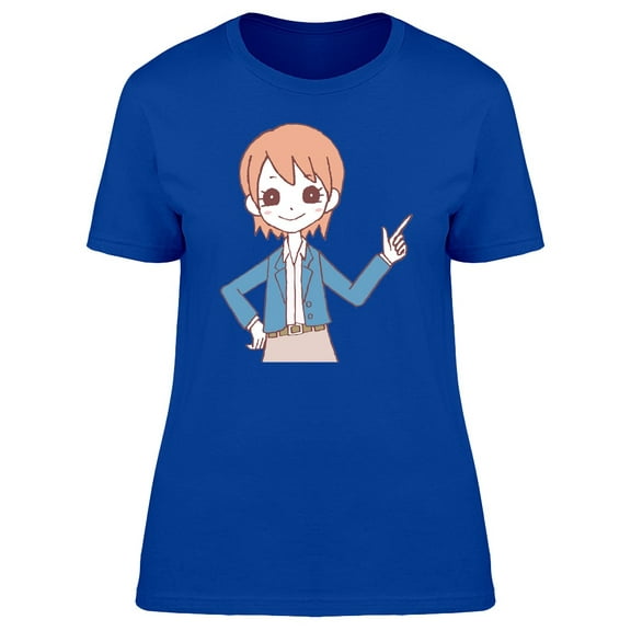 Cute Lady Oriental Cartoon Tee Women's -Image by Shutterstock