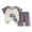 Grey, variant on Children's Leisure Sports Suit Spring Summer and Autumn Comfortable and Fashionable Short Sleeved T Shorts Two Piece Suit