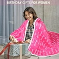 thumbnail image 4 of Pink Strawberry Hoodie Blanket for Women Adult - Christmas Birthday Gifts Ideas for Women Wife Mom Daughter Sister Her, 4 of 5