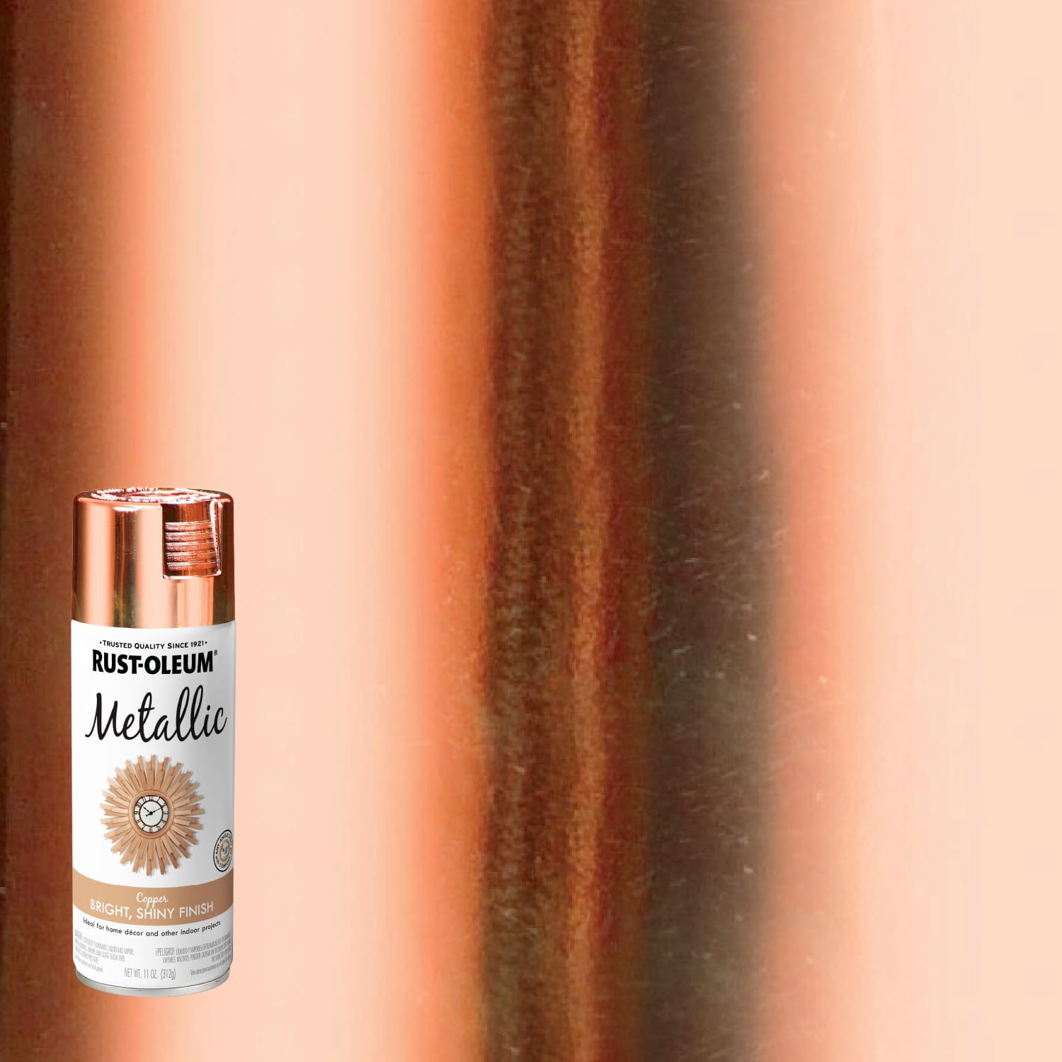 Rust-Oleum 1937830-6PK Specialty Metallic Spray, 11 oz, Copper, 6 Pack