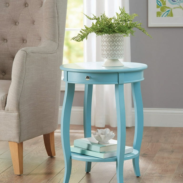 Better homes & gardens round accent table with drawer discount