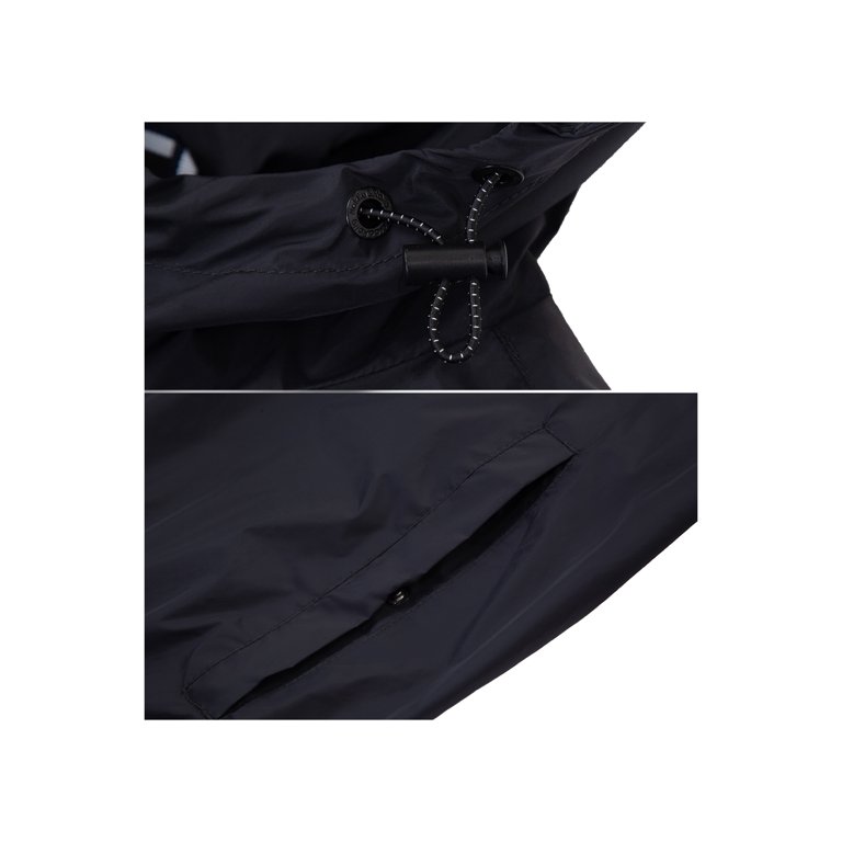 Rokka&Rolla Men's Packable Mesh Rain Jacket Lightweight