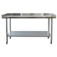 thumbnail image 2 of Sportsman Series Upturned Edge Stainless Steel Work Table 24 x 48 Inches, 2 of 3