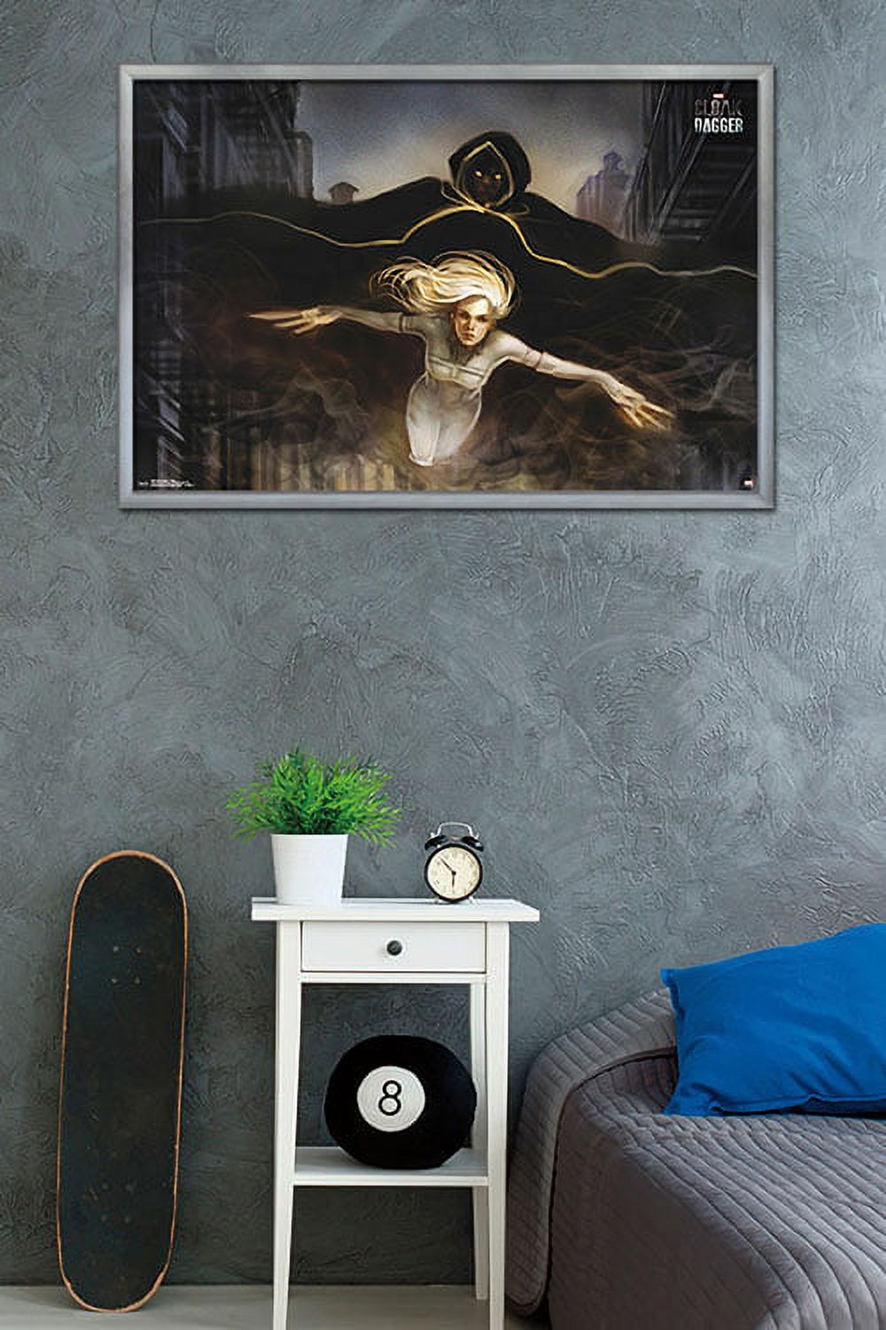 Marvel Comics TV - Cloak and Dagger - Flying Wall Poster, 22.375" x 34", Framed