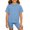 Sky Blue, variant on ATOGUTA Girls Shorts Set Summer Short Sleeve T-Shirt and Leggings Shorts Set Casual Two Pieces Outfit