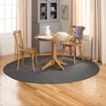 thumbnail image 2 of TOWN & COUNTRY BASICS Pax Herringbone Textured Solid Everwash® Washable Area Rug, Low Pile, Non-Slip Backing, Easy Clean Pet & Family Friendly Rug, Dark Grey, 8' Round, 2 of 15