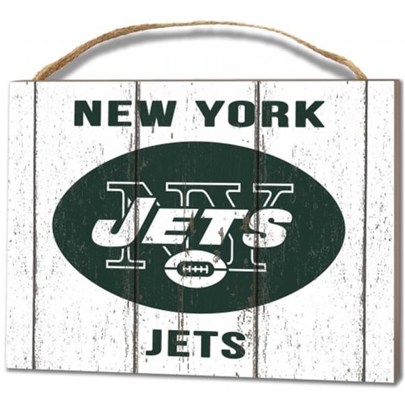 New York Jets Petite Plaque - Logo Patiné
