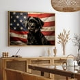 thumbnail image 4 of Lowchen Dog American Flag Canvas Poster Wall Art Dog Pictures for Wall Decor Red White Blue Flag of USA Patriotic Painting Print for Living Room Bedroom Office, 4 of 5