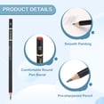 thumbnail image 3 of Uxcell 6Pcs Graphite Pencils, Round 6B Refill Wood-case Sketching Pencils Pre-sharpened Sketch Art Supplies for Home Office Classroom Artist Painting Sketching Study, Black, 3 of 7