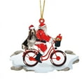 thumbnail image 2 of Fiudx Colgante de Papá Noel, Adorable Cachorro de Acrílico, Adorno Colgante para Árbol de Bicicleta, Accesorio para Oficina y Coche, Diseño de Colores Vibrantes, Ideal para Navidad y Acción de Gracia, 2 of 6