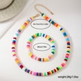 thumbnail image 5 of Jewelry Set For Women Soft Pottery Colorful Beaded Necklace Bracelet Vacation Style Holiday Gift Fashion Jewelry S022, 5 of 6