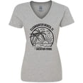 thumbnail image 3 of Inktastic Summer Vacation Mode Clearwater Beach Florida Women's V-Neck T-Shirt, 3 of 5