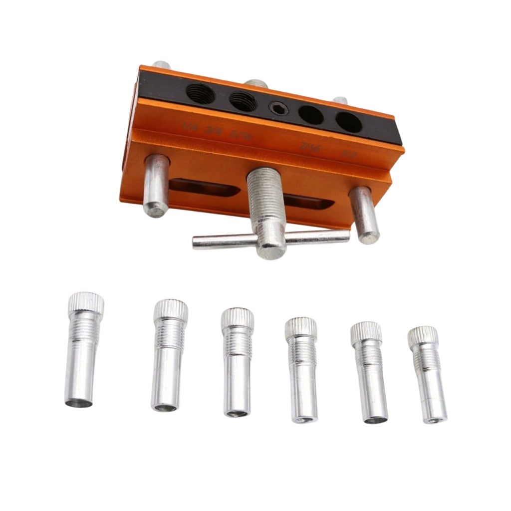 Centering Doweling Jig Wide Capacity Dowel Jig for Straight Holes Adjustable Width Centering Woodworking Projects