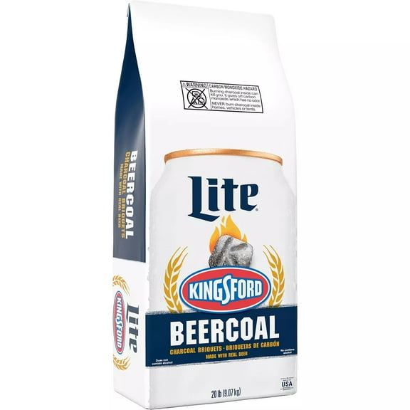 Kingsford Miller Lite Beercoal Charcoal Briquettes Made with Real Beer, 20 Pounds