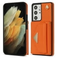 thumbnail image 2 of Dteck for Samsung Galaxy S21+ Wallet Case with Crossbody Lanyard, PU Leather Card Holder Purse Shockproof Phone Cover for Samsung Galaxy S21+,Orange, 2 of 5