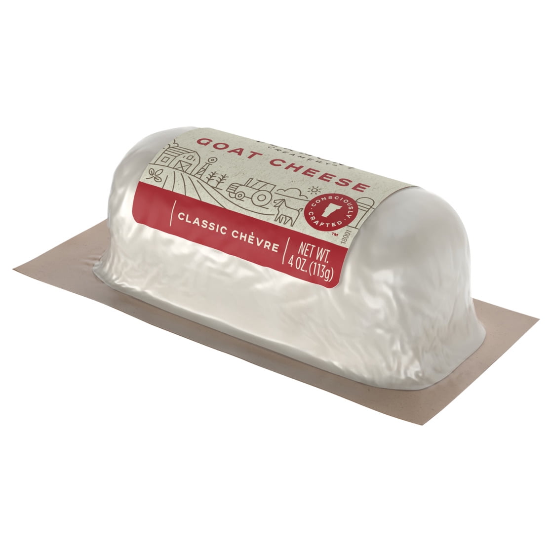 Vermont Creamery Classic Goat Cheese Log, 4 oz