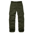 thumbnail image 7 of liyiyiyia Cargo Pants Men Ripstop Cotton Work Pants Hiking Fishing Utility Trousers, 7 of 7