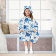 thumbnail image 7 of Wearable Blanket with Sleeves and Pocket Oversized Hooded Sweatshirt 3-14 YR Cute Turtles and Starfish S, 7 of 7