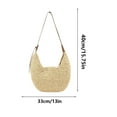 thumbnail image 3 of Stylish Woven Straw Tote Bag for Women Summer Bohemian Beach Shoulder Handbag with Large Capacity, 3 of 6