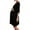 Black, variant on Maternity Nursing Mini Dress Summer 3/4 Sleeve Breastfeeding Casual Plus Size Solid Color Spring Crew Neck Lightweight Dresses