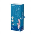 thumbnail image 4 of Satisfyer Hug Me Rabbit Vibrator with App Control - G-Spot and Clitoris Stimulation, Vibrating Dildo, Nubbed Clitoris Stimulator, Adult Sex Toy for Women - Waterproof, Rechargeable (Pink), 4 of 6