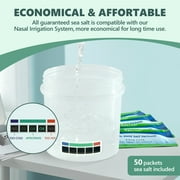 Nascool Electric Nasal Irrigation System with 50 Salt Packets, Sinus Rinse Cleaner & Nose Washer