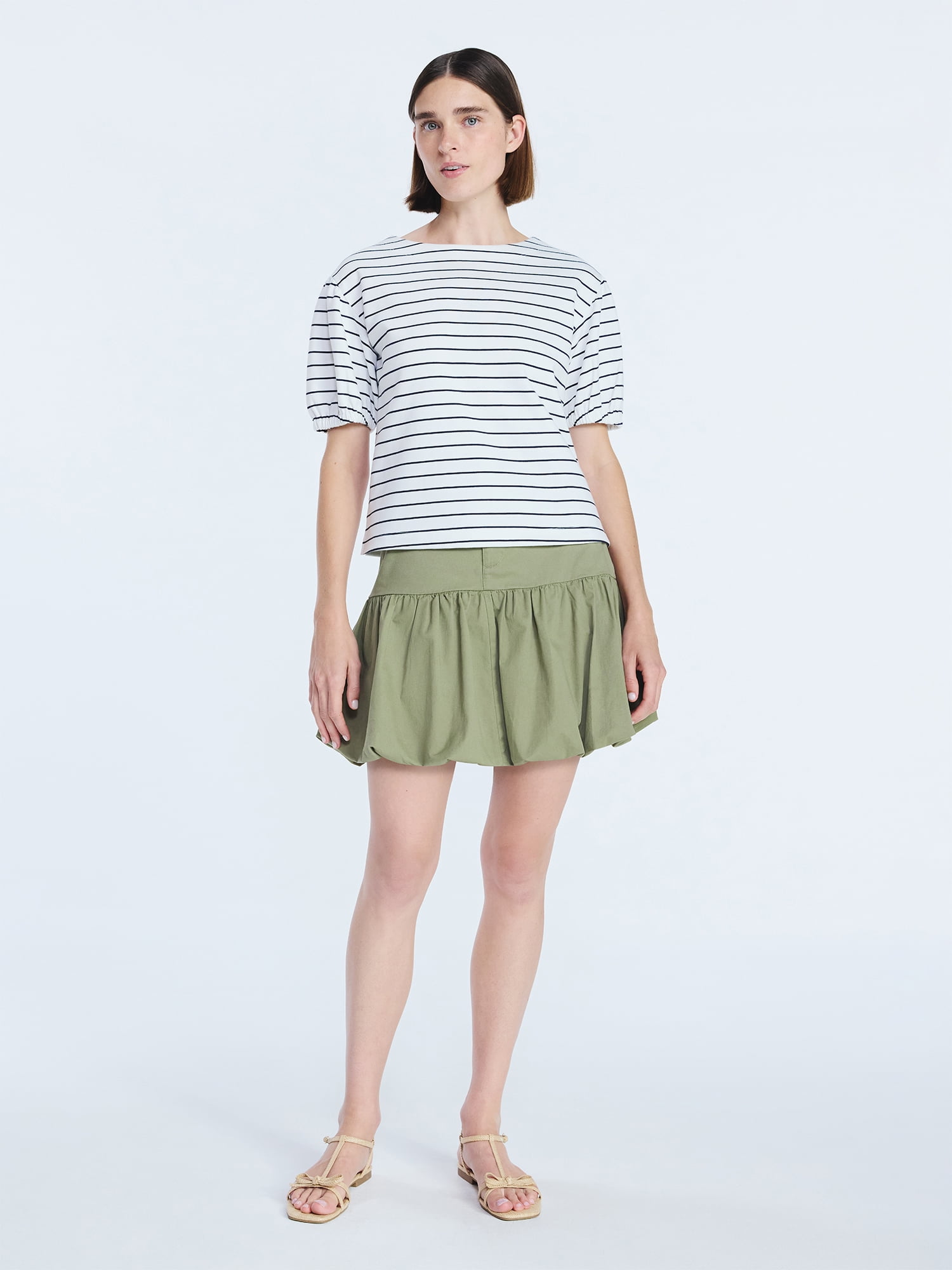 Free Assembly Women's Puff Sleeve Tee, Sizes XS-XXL