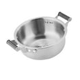 thumbnail image 3 of CoudarTitie Korean Ramen Pot Double Handles Dishwasher Stockpot Multipurpose Heavy Duty Fast 20cm Silver, 3 of 9