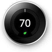 3rd Generation Polished Steel Nest Learning Thermostat