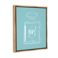 thumbnail image 4 of Stupell Industries Perfume Bottle on Blue Beauty & Fashion Painting Brown Floater Framed Canvas Art Print Wall Art, 17 x 21, 4 of 10
