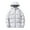 White, variant on Men's Casual Camouflage Maple Leaf Print Hooded Cotton-padded Jacket with Detachable Hood, Black, Size L