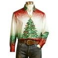 thumbnail image 5 of Xuniizn Mens Button Down Shirt, Christmas Plaid Long Sleeve Breathable Casual Festival Classic Tops, Lightweight Soft Cozy Big & Tall Shirts, S-3XL, 5 of 5