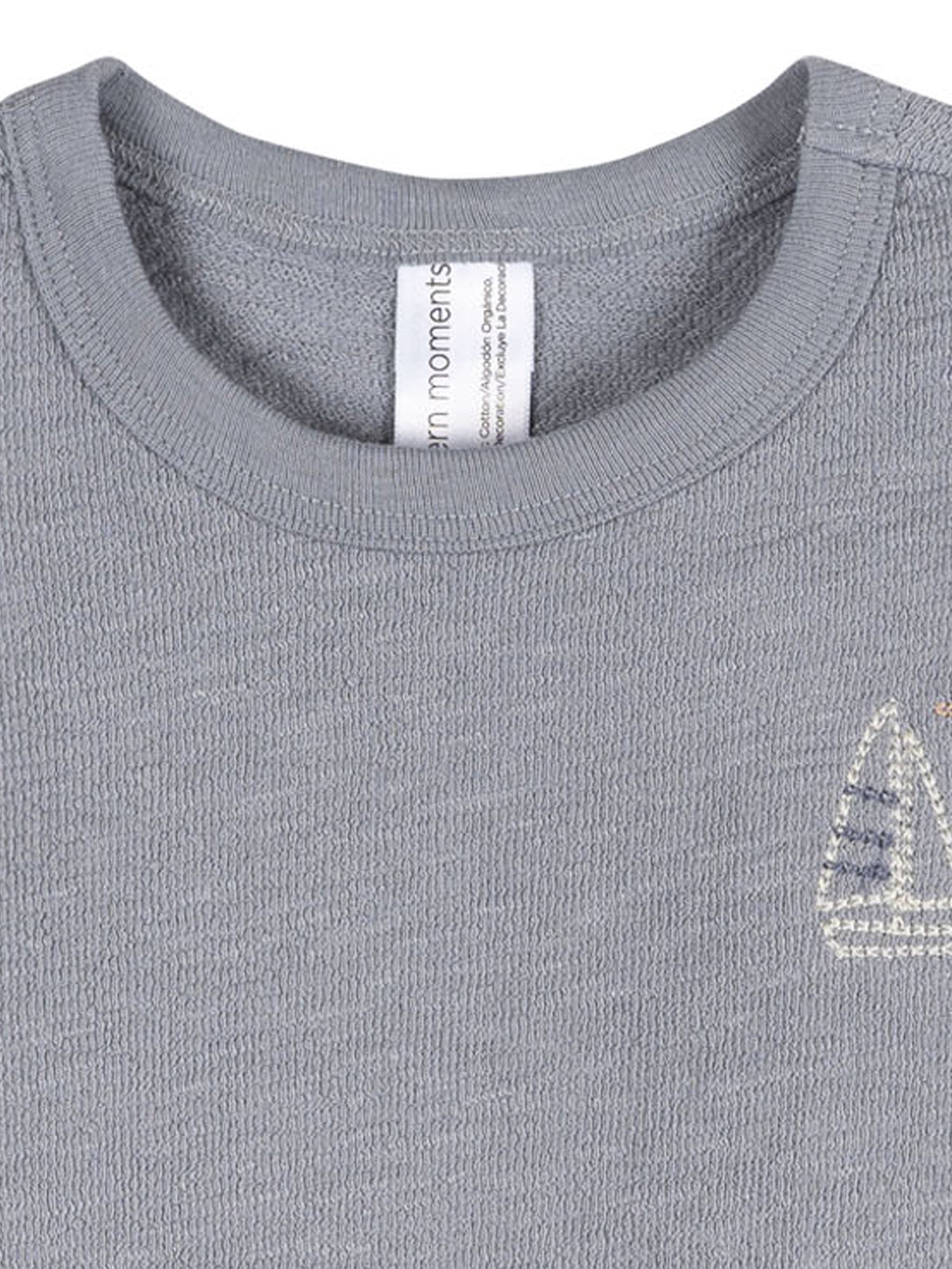 Modern Moment by Gerber Baby Boy Organic Short Sleeve Top, Sizes 0/3 Months - 24 Months