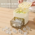 thumbnail image 3 of Handled Press-Type Ice Cube Tray, 48 Cube Ice Maker with Easy Press Lid, Quick Release Easy Demolding for Freezer, Built-In Storage Container, 3 of 9