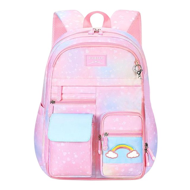 School Bags For Girls Multi-outer Pouches Water Resistant Large Capacity Luggage BagSmall