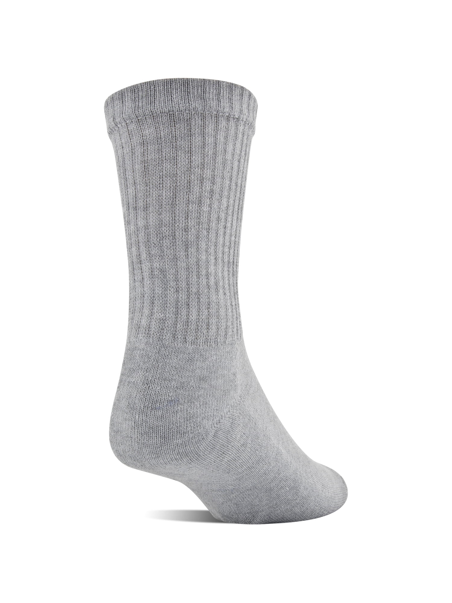 Gildan Adult Men's Half Cushion Terry Foot Bed Mid-Crew Casual Socks, OS One Size 12-Pack