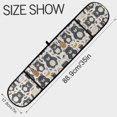 thumbnail image 3 of Dailycode Double Sided Oven Mitt with Loop Heat Resistant Kitchen Long Potholders 7" x 35" Bears Bag Notebook Clock Leaf, 3 of 6