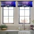 thumbnail image 4 of LALILO Kitchen Curtain Valance Black And White Black Water Oil Rod Pocket Window Curtain 52"x 18" Set of 2, 4 of 7