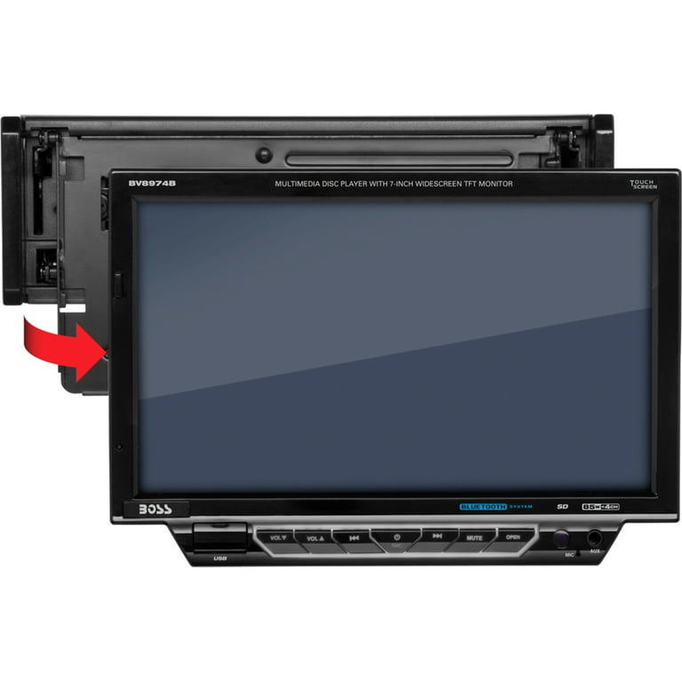 Boss Audio BV8974B Single-DIN DVD/CD Receiver with 7