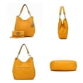 thumbnail image 5 of MKF Collection Ashley Women's Hobo Bag with Wristlet Wallet, Vegan Leather Shoulder Bag Handbag Purse Set by Mia K, 5 of 7