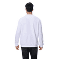 thumbnail image 4 of Zfeel Men's Crewneck Sweatshirt, Durable Long Sleeve White Color Bulk Pullover Fleece, 2-Pack, 3XL, 4 of 5