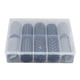 thumbnail image 4 of caja de pegatinas para decoración de uñas a cuadros en blanco y negro, pegatinas sencillas y elegantes para decoración de uñas, calcomanías para el hogar y el salón de uñas, 4 of 12