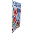 thumbnail image 4 of Northlight Floral "Welcome" Patriotic Outdoor House Flag - 40" x 28", 4 of 5