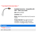 thumbnail image 2 of Headlight Connector - Compatible with 2001 - 2005 IS300 2002 2003 2004, 2 of 2