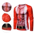thumbnail image 2 of Feo suéter de Navidad camiseta para hombres impresión digital 3D cuello redondo sudaderas para fiesta de Navidad, 2 of 7