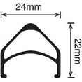 thumbnail image 3 of Dyad Rim - 700c, 36H, Black Msw, 3 of 3