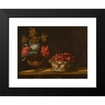 thumbnail image 2 of Spanish School 18x14 Black Modern Framed Museum Art Print Titled - Still Life with a Vase of Flowers and a Basket of Strawberries on a Table Top (17th Century), 2 of 5