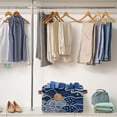 thumbnail image 5 of Yayeee Canvas Storage Basket with Handles for Shelves Fabric Bins Closet Organizer, Blue Night Sky, 5 of 8
