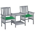 thumbnail image 1 of vidaXL Patio Bistro Set Table and Chairs Conversation Set Solid Acacia Wood, 1 of 6